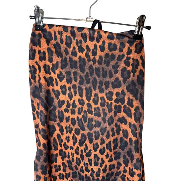 NWT Victor Glemaud Strappy One Shoulder Maxi Dress Leopard Medium Sexy 90s - Picture 8 of 13